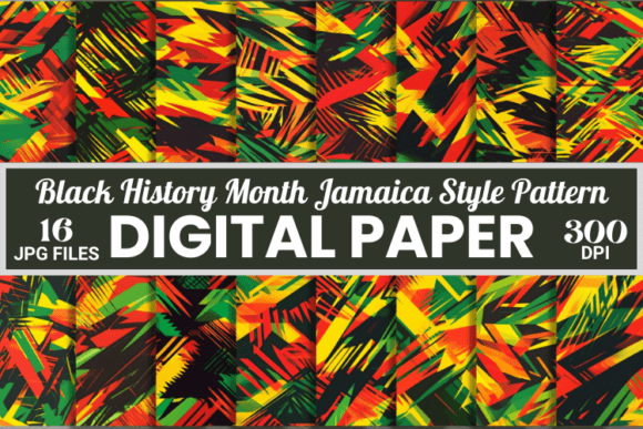Black History Month Jamaica Patterns