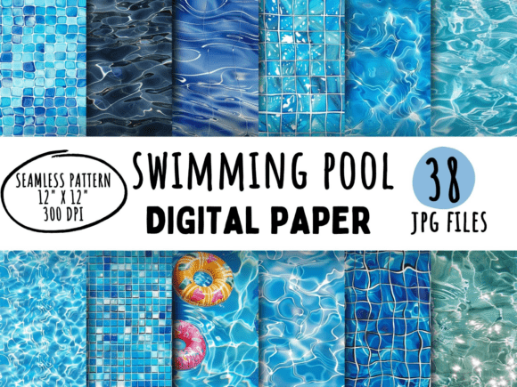 Evaluating 38 Swimming Pool Seamless Patterns for Professional Design Projects