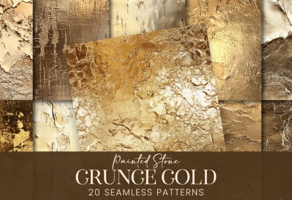 Grunge Gold Luxury Metallic Patterns