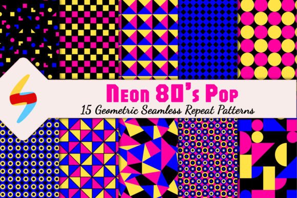 Neon 80s Pop: How Seamless Repeat Patterns Bring Retro Energy to Modern Design