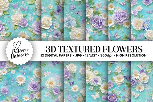 The Renaissance of Tactile Digital Art: Integrating 3D Textured Painted Flower Patterns into Modern Creative Workflows