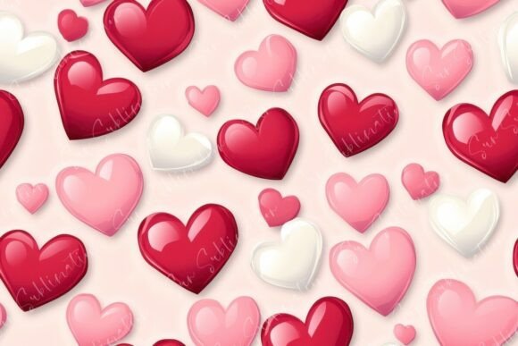 Vibrant Heart Patterns Seamless